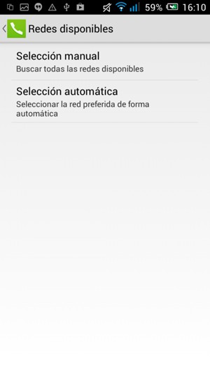 Seleccione Selección manual