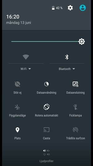 Stäng av Wi-Fi och Bluetooth