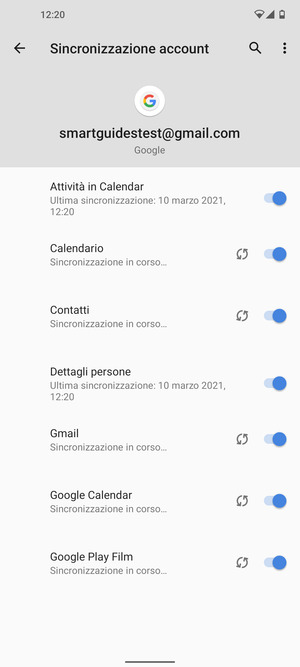 Le tue informazioni verranno sincronizzate