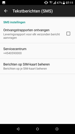 Selecteer Servicecentrum