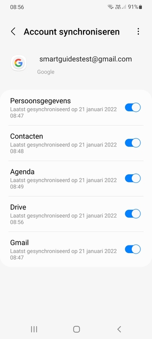 Selecteer de Menu-knop