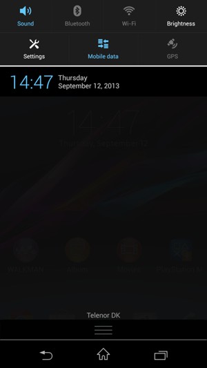 Select Sound to change to vibration mode
