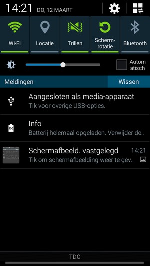 Pas helderheid aan op het vereiste niveau