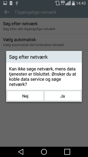 Vælg Ja