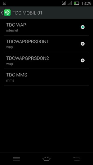 Select the Menu button