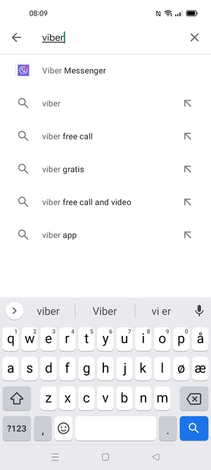 Skriv inn applikasjonsnavnet og velg Søk