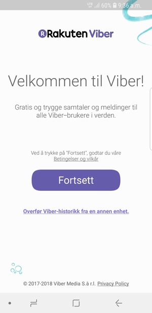 Applikasjonen er klar til bruk