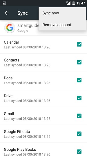 Select Sync now