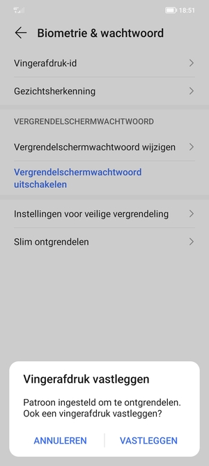 Selecteer ANNULEREN