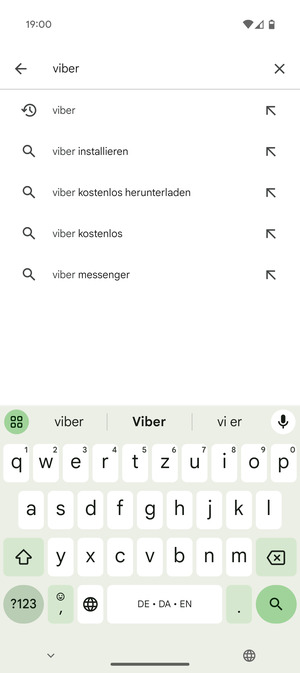 Geben Sie den Namen der App ein und wählen Sie Suchen