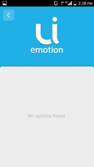 If your phone is up to date, you will see the following screen.