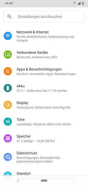 Wählen Sie Netzwerk & Internet