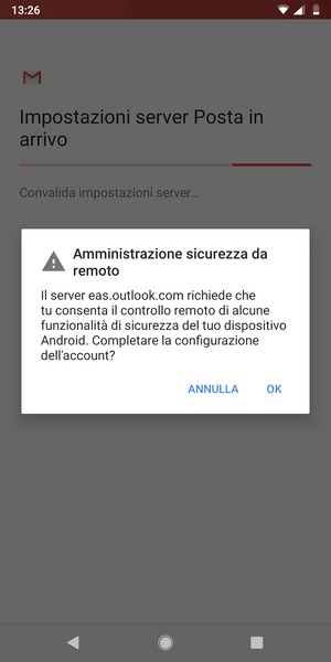 Seleziona OK