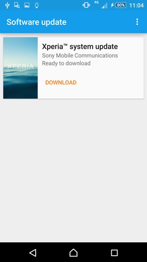 If your phone is not up to date, select DOWNLOAD