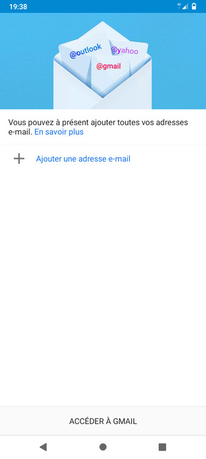 Sélectionnez Ajouter une adresse e-mail