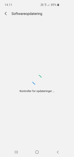 Afvent at søgningen er afsluttet