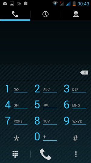 Press and hold the number 1