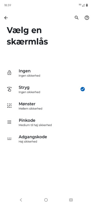Vælg Mønster
