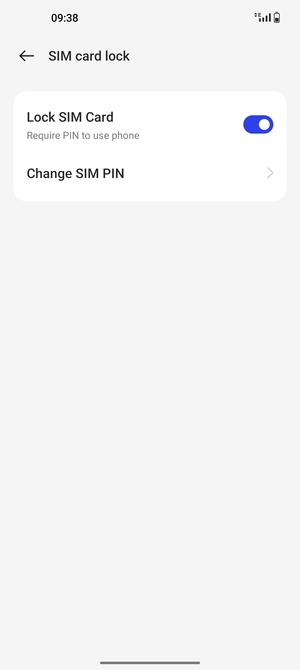 Select Change SIM PIN