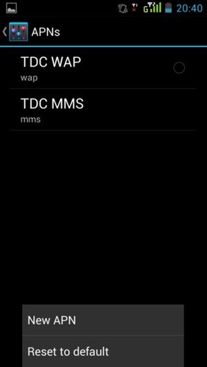 Select Reset to default