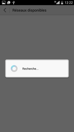 Veuillez attendre la fin de la recherche