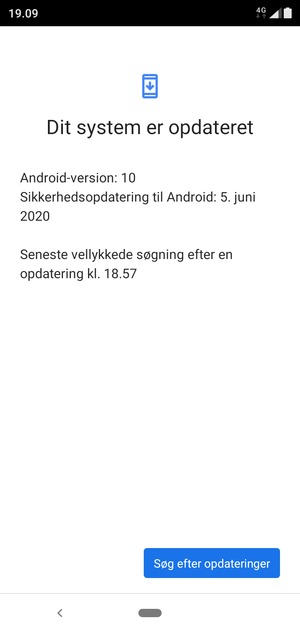 Vælg Søg efter opdateringer