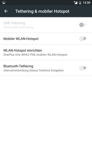 Wählen Sie WLAN-Hotspot einrichten