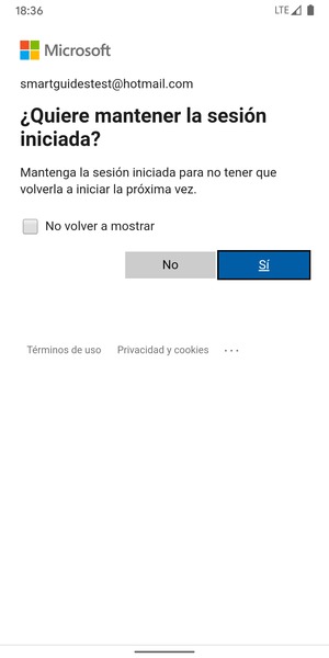 Seleccione la opción deseada