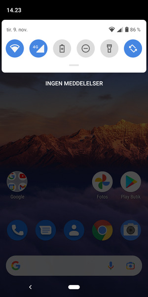 Aktiver topmenuen igen