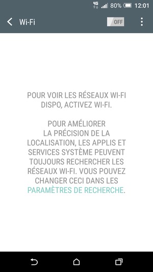 Activer le Wi-Fi