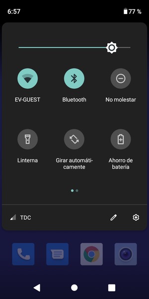 Desactive Wi-Fi y Bluetooth