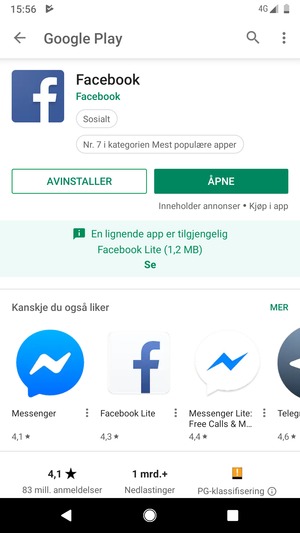 Velg ÅPNE