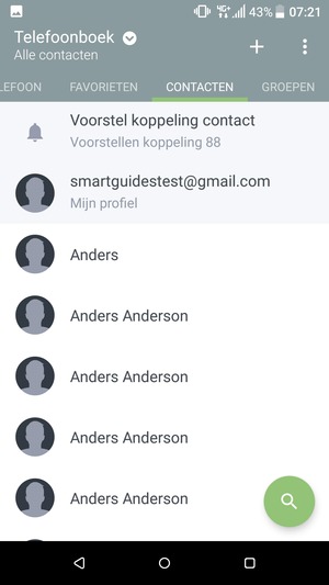Selecteer de Menu-knop