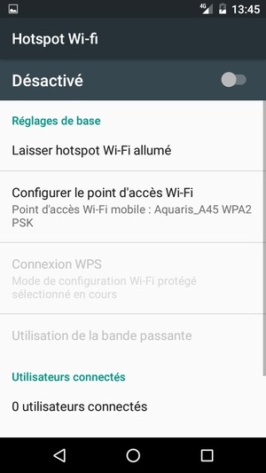 Sélectionnez Configurer le point d'accès Wi-Fi