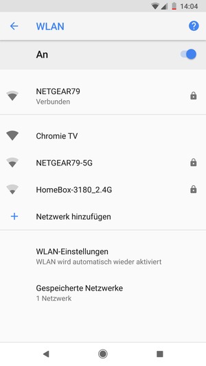 Sie sind nun mit dem WLAN-Netzwerk verbunden