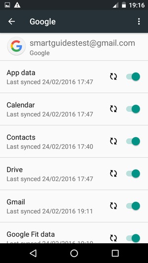 Your information will be synchronised