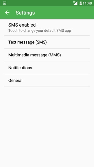 Select Text message (SMS)