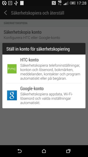Välj Google-konto