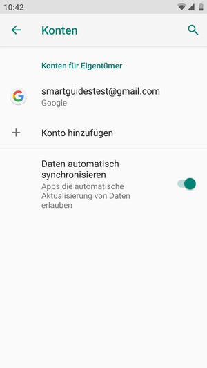 Wählen Sie Ihr Google Konto