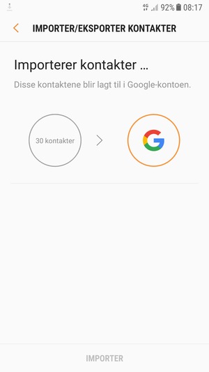 Vent til prosessen er ferdig