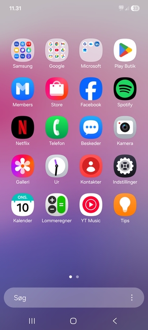 Vælg Indstillinger