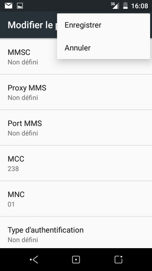Sélectionnez Enregistrer