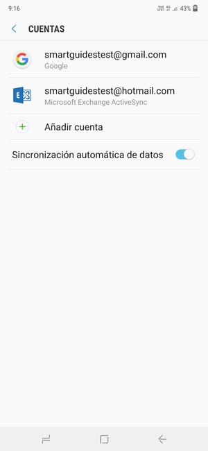 Seleccione su cuenta Google