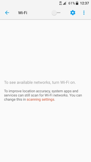 Turn on Wi-Fi