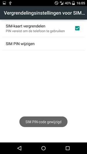Uw SIM PIN-code is gewijzigd