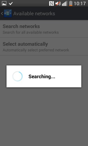 Wait for the search to finish
