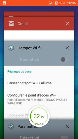 Sélectionnez l'icône Supprimer pour fermer toutes les applis en cours d'exécution