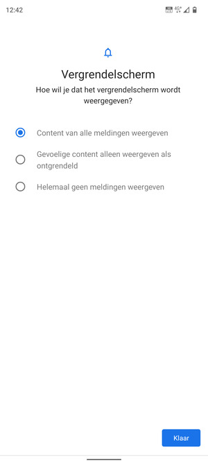 Selecteer uw voorkeursoptie en selecteer Klaar