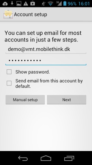 Enter your Email address and password. Select Next
