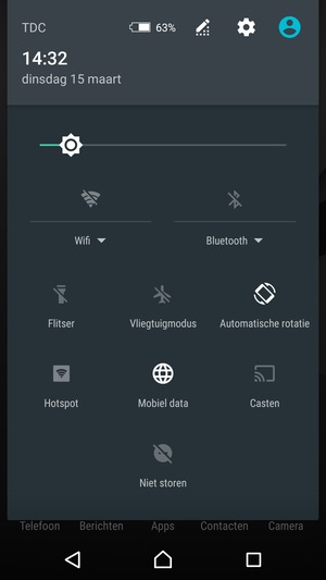 Selecteer de Instellingen knop
